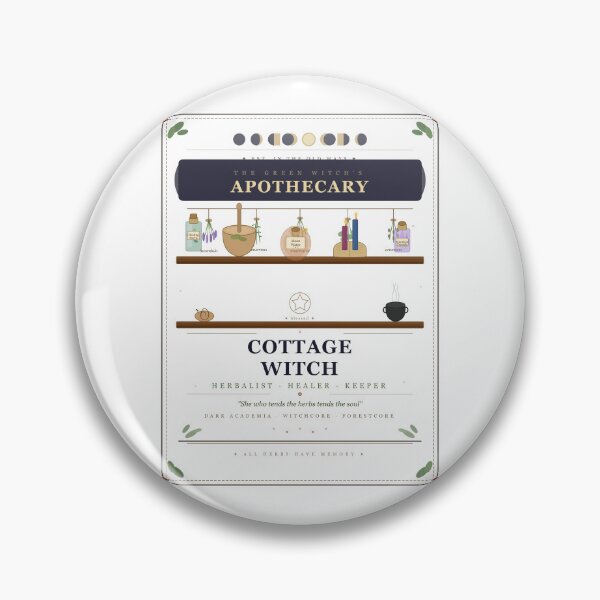 Item preview, Green Witch Apothecary — Cottage Witch Gift for Herbalists & Dark Academia Lovers designed and sold by Mega-Shopping.