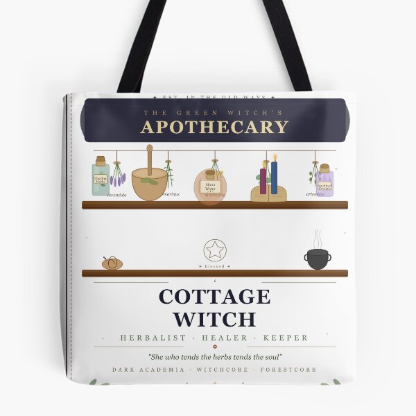 Item preview, Green Witch Apothecary — Cottage Witch Gift for Herbalists & Dark Academia Lovers designed and sold by Mega-Shopping.