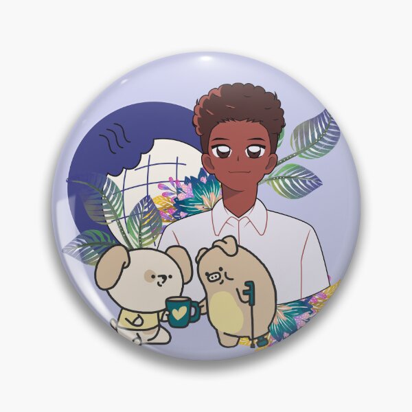 Item preview, Anime Boy and Animals with Crutch Art designed and sold by Kanniax.