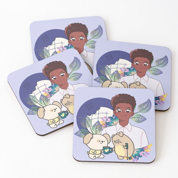 Item preview, Anime Boy and Animals with Crutch Art designed and sold by Kanniax.