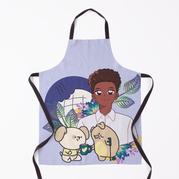Item preview, Anime Boy and Animals with Crutch Art designed and sold by Kanniax.