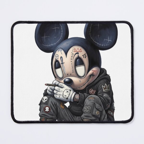 Item preview, Bad Boy Mouse - Edgy Gothic Streetwear Aesthetic Art designed and sold by kitastylish.