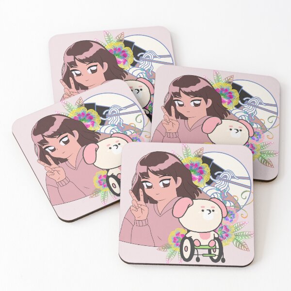 Item preview, Anime Girl Peace and Dog in Wheelchair Art designed and sold by Kanniax.