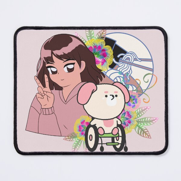 Item preview, Anime Girl Peace and Dog in Wheelchair Art designed and sold by Kanniax.