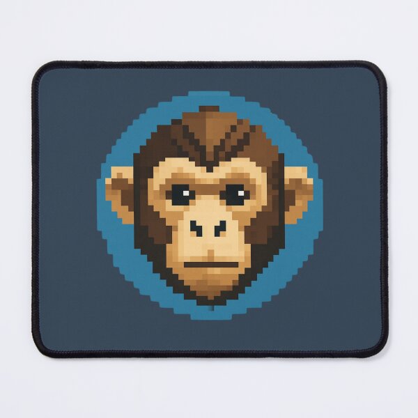 Item preview, Pixel Art Monkey Face – Gamer Icon for Social Media Profiles designed and sold by bsbd-action.