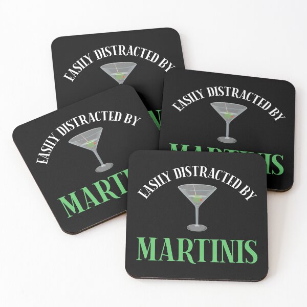 Item preview, Easily Distracted By Martinis designed and sold by Cat Lady Designs.