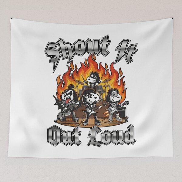 Item preview, Snoopy kissoopy Rock Band Shout It Out Loud designed and sold by Thesaifstore1.