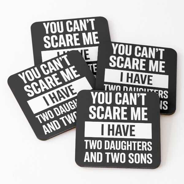 Item preview, Funny Dad Shirt You Can’t Scare Me I Have Two Daughters and Two Sons T-Shirt, Fatherhood Humor Gift Tee designed and sold by pipolabco.