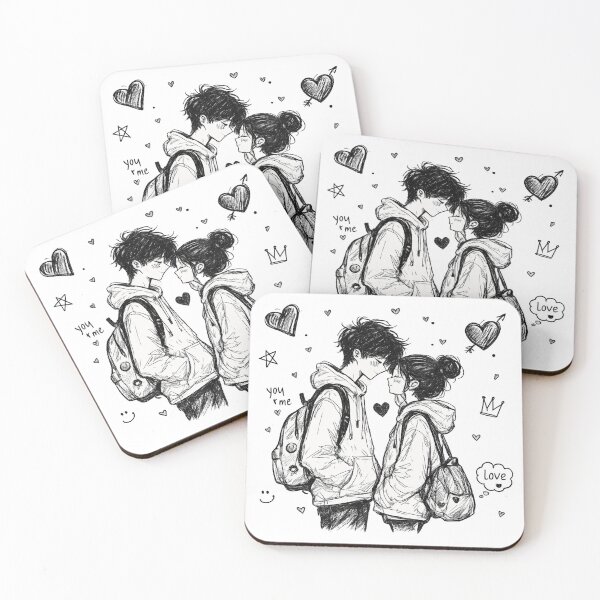 Item preview, Modern Teen Love Doodle PNG | Cute Couple Sketch Illustration | Romantic Hand Drawn Digital Art designed and sold by IrynaLineArt.