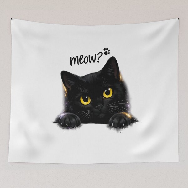 Item preview, Meow Peek – Black Cat Charm designed and sold by Mita986.