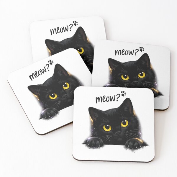 Item preview, Meow Peek – Black Cat Charm designed and sold by Mita986.