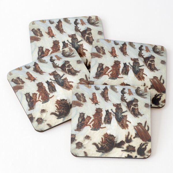 Item preview, The Tabby Toboggan Club - Louis Wain designed and sold by forgottenbeauty.