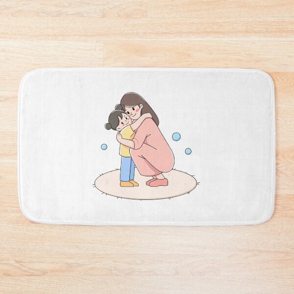 Item preview, Kawaii hug sticker tender moment illustration designed and sold by YallaCreative13.