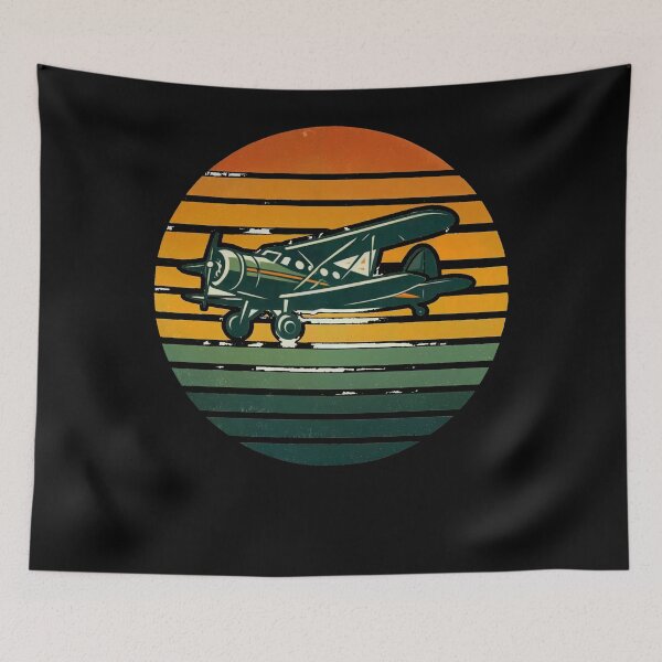Item preview, Retro Airplane Sunset designed and sold by SiarheiYur.