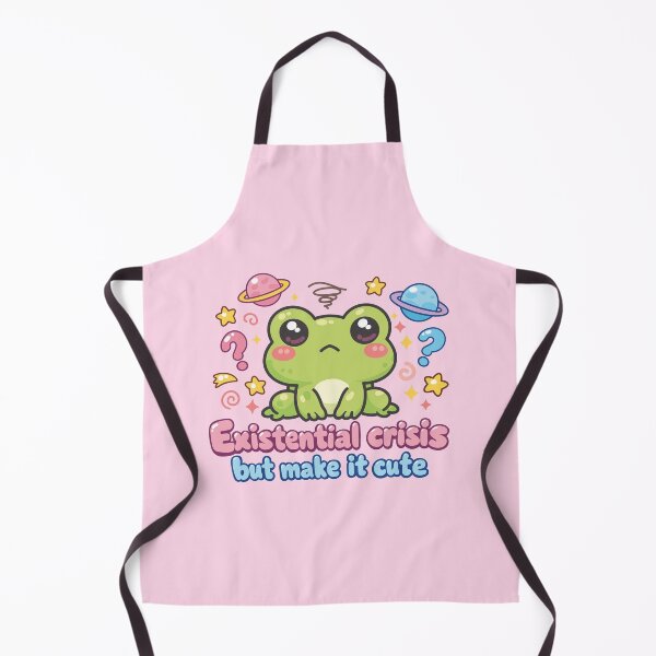 Item preview, Existential Crisis Frog Sticker | Existential Crisis But Make It Cute | Funny Anxiety Meme designed and sold by Kutiefy-shop.