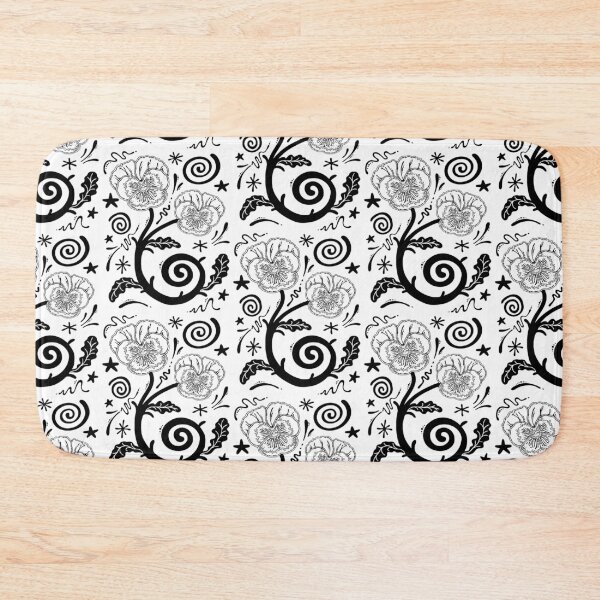 Item preview, Pansies Black & White designed and sold by Higher Light.