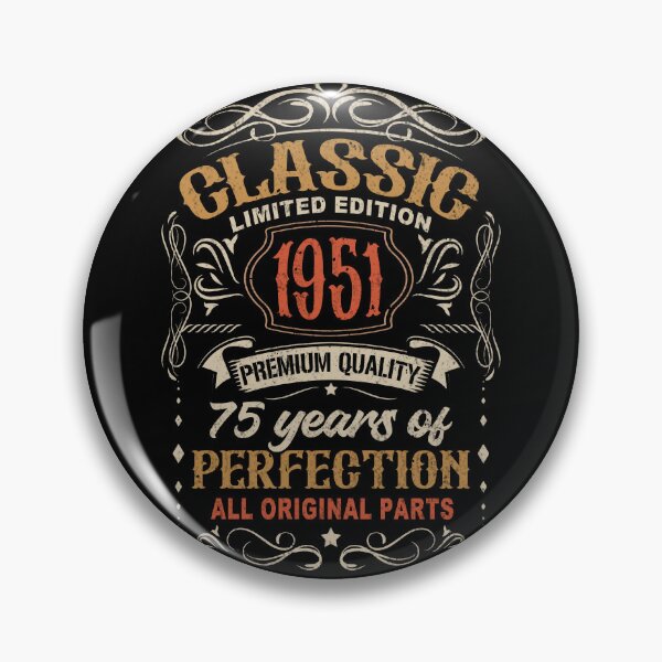 Item preview, 75th Birthday Vintage 1951 Classic 75 Years Old Retro Birthday Gift For Him  designed and sold by FernaRoje.