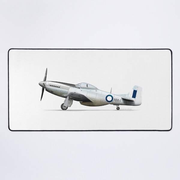 Item preview, NORTH AMERICAN P-51 MUSTANG A68-1 RAAF 1945  designed and sold by Grubby Fingers Aircraft Illustration.