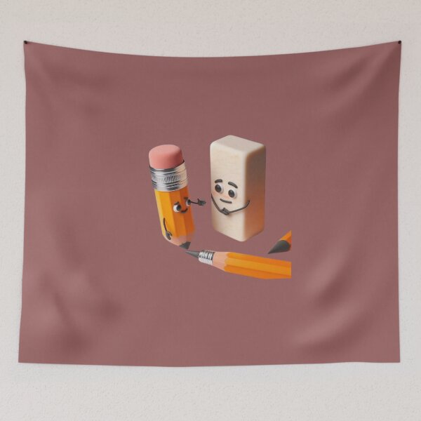 Item preview, Best Friends: Pencil and 3D Eraser designed and sold by AnyeloDesign.