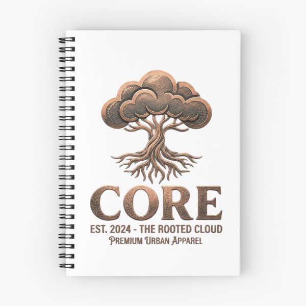 Aperçu de l'œuvre CORE Le nuage enraciné, arbre surréaliste, concept art, vêtements urbains créée et vendue par Red66circle.