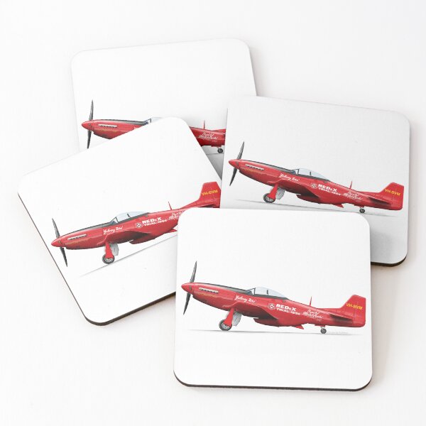 Item preview, NORTH AMERICAN P-51 Mustang A68-5 VH-BVM REDEX designed and sold by Grubby Fingers Aircraft Illustration.
