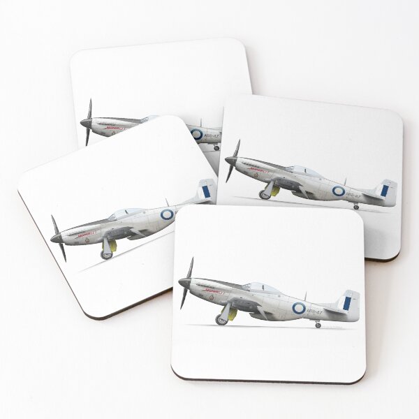 Item preview, NORTH AMERICAN P-51 MUSTANG A68-47 MONGILI I  1947 designed and sold by Grubby Fingers Aircraft Illustration.