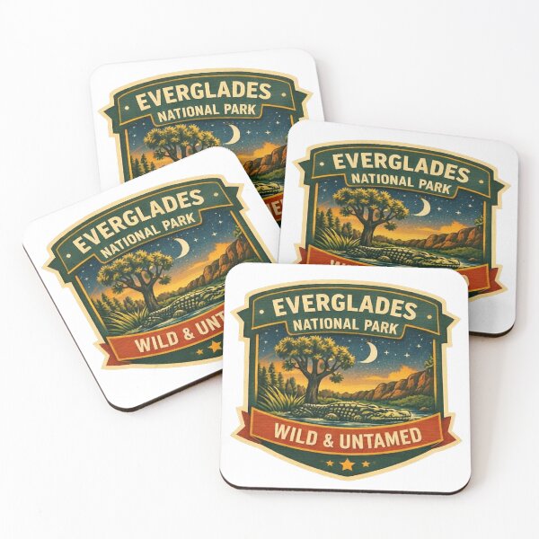 Item preview, Everglades National Park Wild and Untamed - Vintage Alligator Nature Art designed and sold by SasquatchTrail.