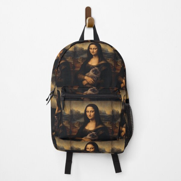 Item preview, Mona Lisa And Ragdoll Cat Friend - Funny Classical Painting Parody designed and sold by merchxwear.