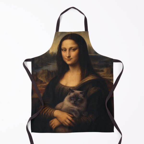 Item preview, Mona Lisa And Ragdoll Cat Friend - Funny Classical Painting Parody designed and sold by merchxwear.