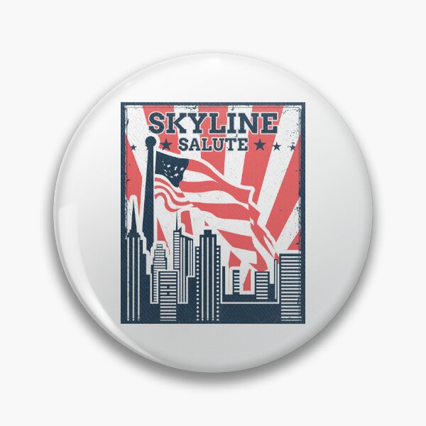 Item preview, Skyline Salute USA designed and sold by PTMerchco.