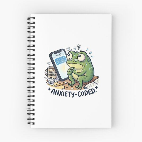 Item preview, Anxiety Coded Frog designed and sold by Softbear Atelier.