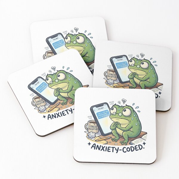 Item preview, Anxiety Coded Frog designed and sold by Softbear Atelier.
