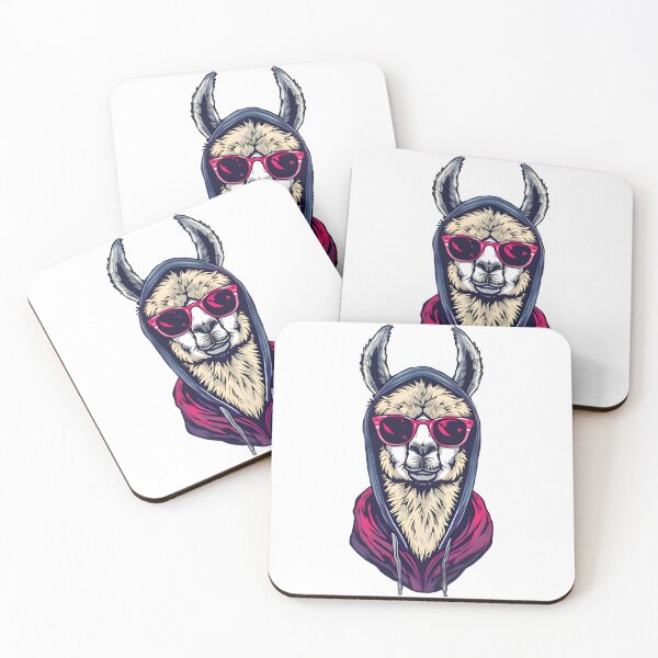 Item preview, Nonchalant Llama In Sunglasses And Hoodie designed and sold by BabiesNanimals.