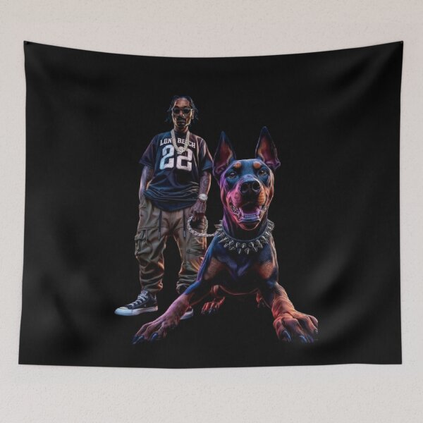 Item preview, Urban Style: Doberman and Streetwear Attitude designed and sold by AnyeloDesign.