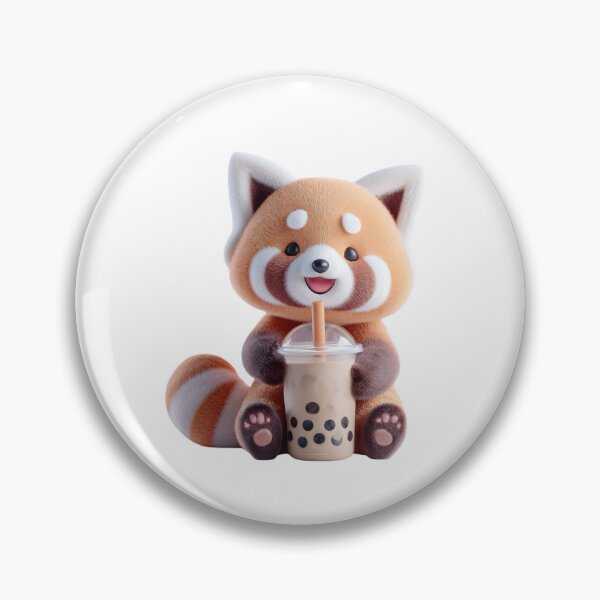 Item preview, cute kawaii animal with bubble tea designed and sold by YallaCreative13.
