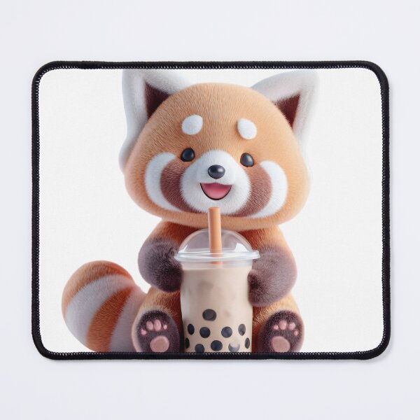 Item preview, cute kawaii animal with bubble tea designed and sold by YallaCreative13.
