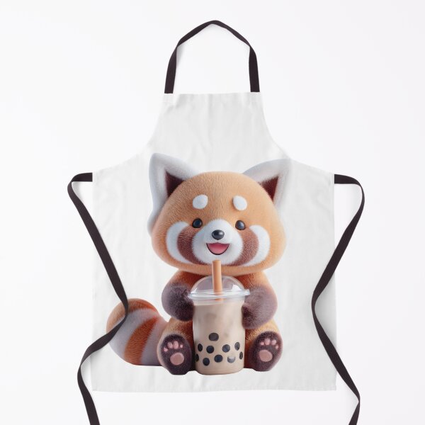 Item preview, cute kawaii animal with bubble tea designed and sold by YallaCreative13.
