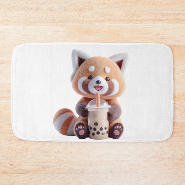 Item preview, cute kawaii animal with bubble tea designed and sold by YallaCreative13.