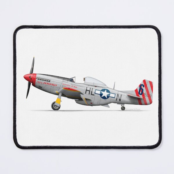 Item preview, NORTH AMERICAN AVIATION P-51 MUSTANG A68-100 1990 N51AB 1990 designed and sold by Grubby Fingers Aircraft Illustration.