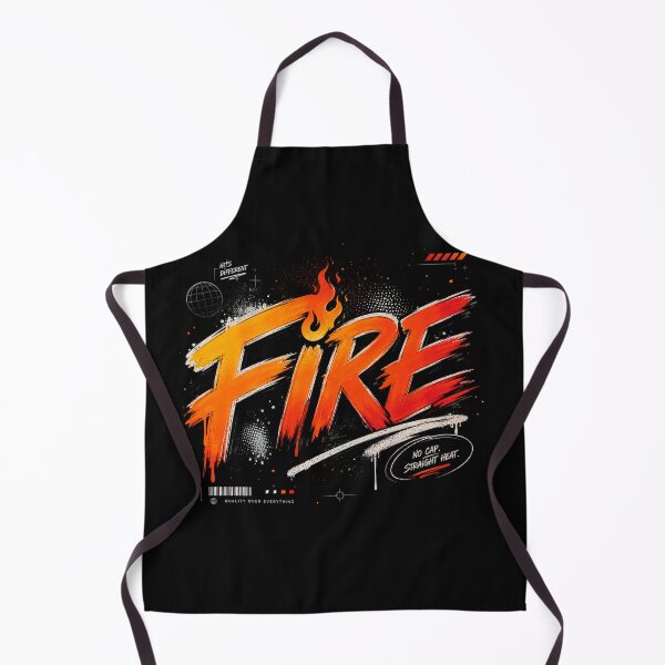 Item preview, FIRE — No Cap. Straight Heat. designed and sold by AFlair4It.
