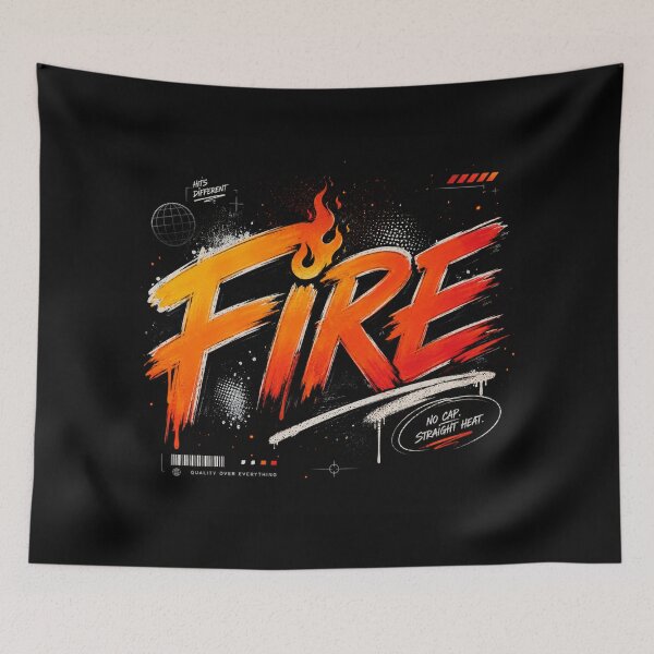Item preview, FIRE — No Cap. Straight Heat. designed and sold by AFlair4It.
