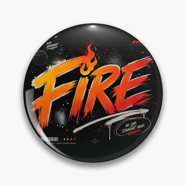 Item preview, FIRE — No Cap. Straight Heat. designed and sold by AFlair4It.