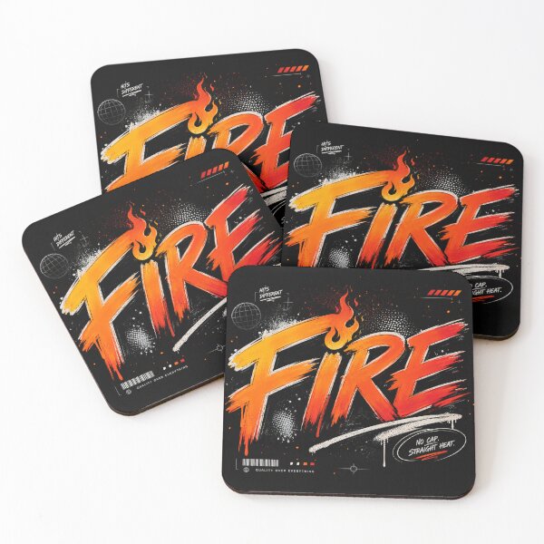 Item preview, FIRE — No Cap. Straight Heat. designed and sold by AFlair4It.