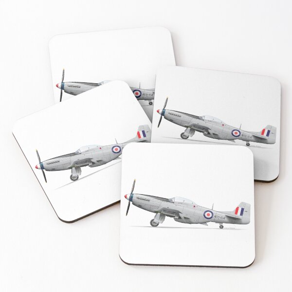 Item preview, NORTH AMERICAN AVIATION P-51 MUSTANG A68-104 VH-BOB 2023 designed and sold by Grubby Fingers Aircraft Illustration.