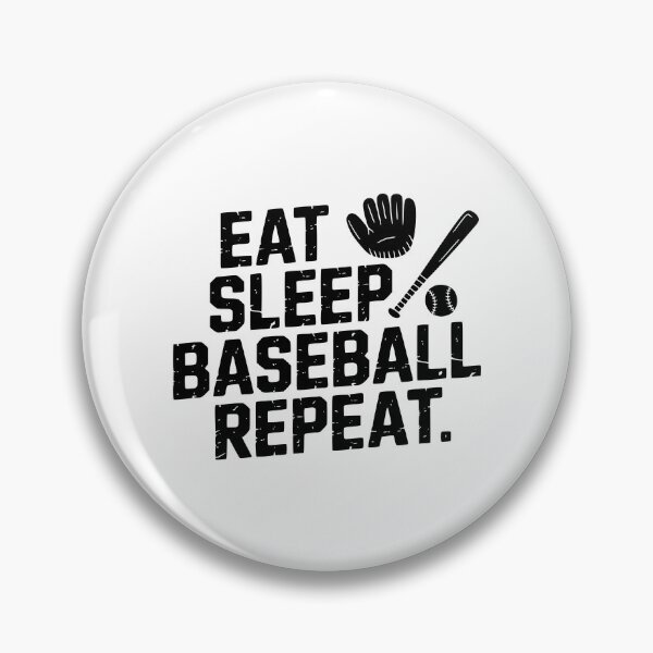 Item preview, Eat Sleep Baseball Repeat designed and sold by theartfulaspie.