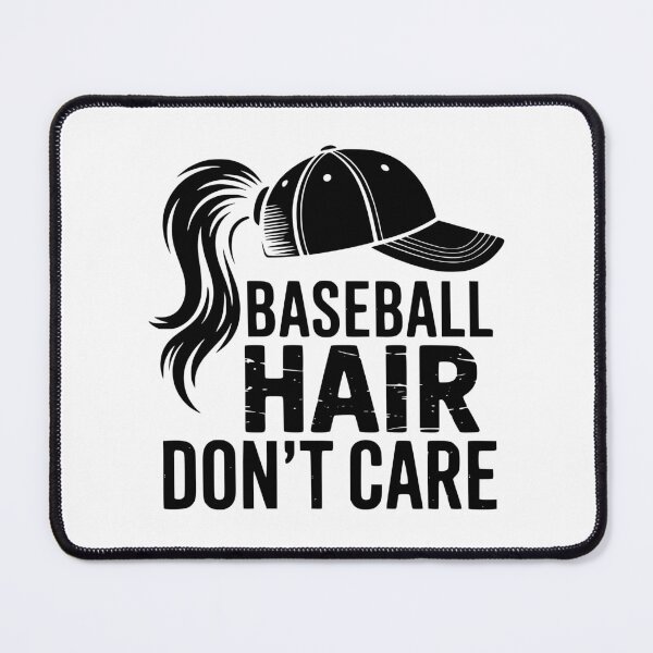 Item preview, Baseball Hair Don’t Care designed and sold by theartfulaspie.