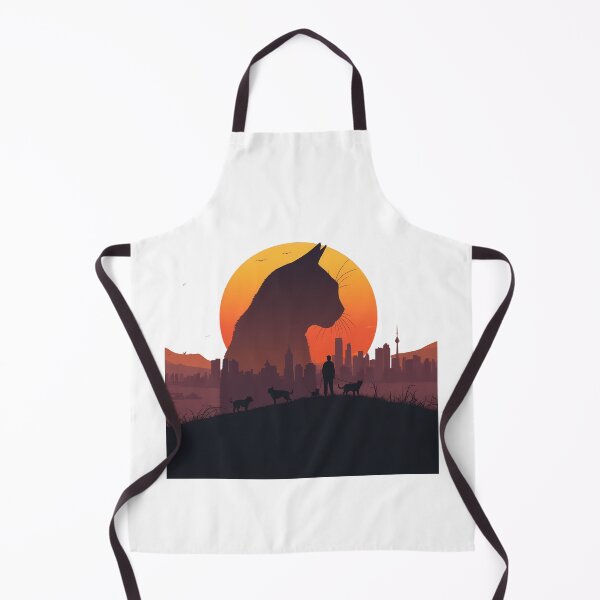 Item preview, Cat Silhouette Sunset Dog Walker City Skyline designed and sold by Common-Standard.