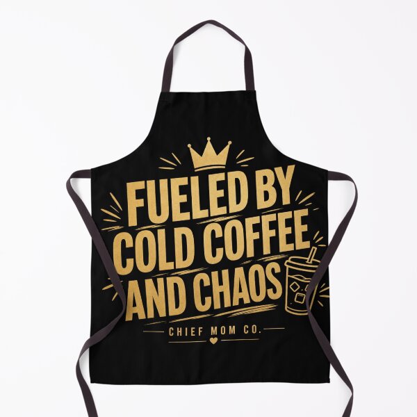 Item preview, Fueled By Cold Coffee And Chaos Funny Mom Gift designed and sold by ChiefMomCo.