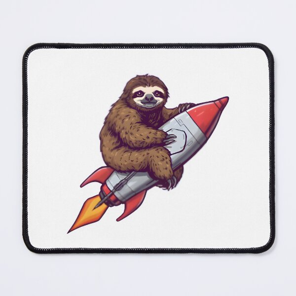 Item preview, Sloth Riding Space Rocket  designed and sold by BabiesNanimals.