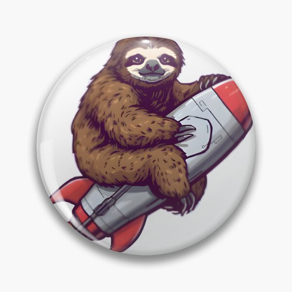 Item preview, Sloth Riding Space Rocket  designed and sold by BabiesNanimals.